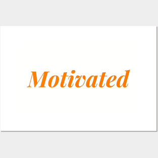 motivated design (orange) Posters and Art